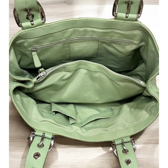 Coach F13733 Soho Pleated Leather Carryall Bag - Picture 5 of 16